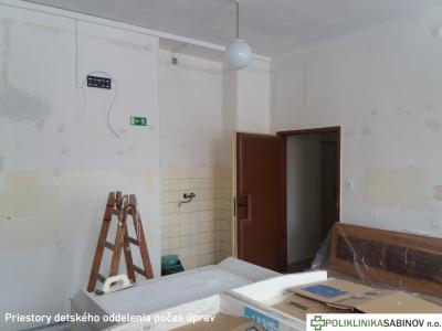 Úprava priestorov detského oddelenia - február 2020, foto 10 z 17